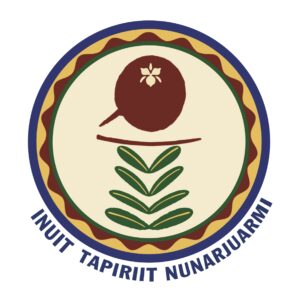 Circular seal with a green leaf pattern inside a beige center and multi-layered blue, yellow, and brown borders