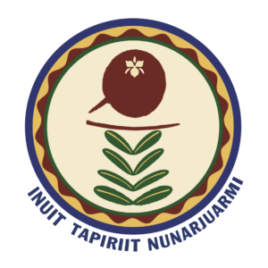 Circular emblem with a plant motif inside a cream center, surrounded by green and brown borders and a blue outer ring with curved text.